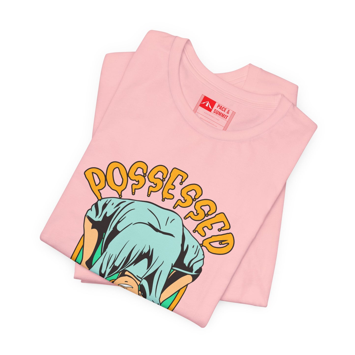 Pink | Yoga Lessons T‑Shirt Retro Stretch Print