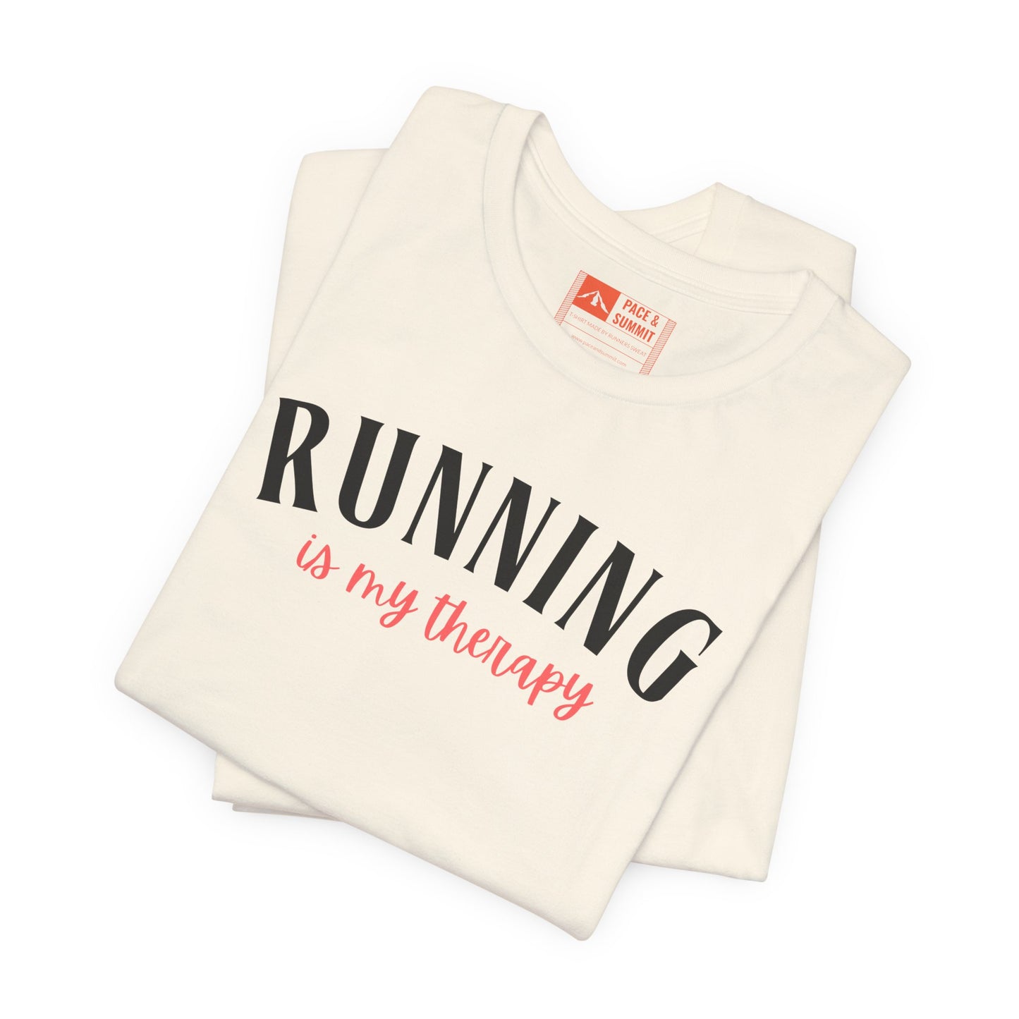 'Running Is My Therapy' Tee - Funny Runner Graphic Shirt & Jogging Gift
