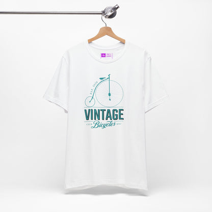 White | 'Vintage Penny Farthing' Retro Bicycle Graphic Tee