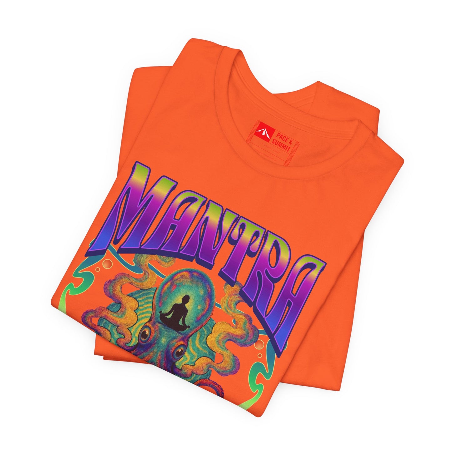 Orange | 'Mantra Octopus' Psychedelic Spiritual Graphic Tee