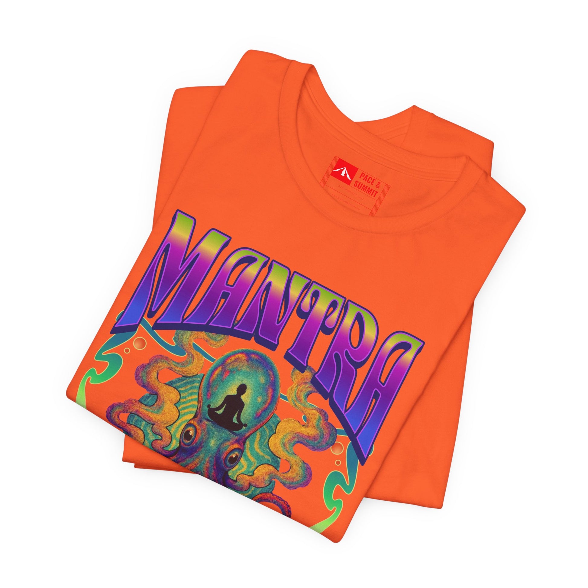 Orange | 'Mantra Octopus' Psychedelic Spiritual Graphic Tee