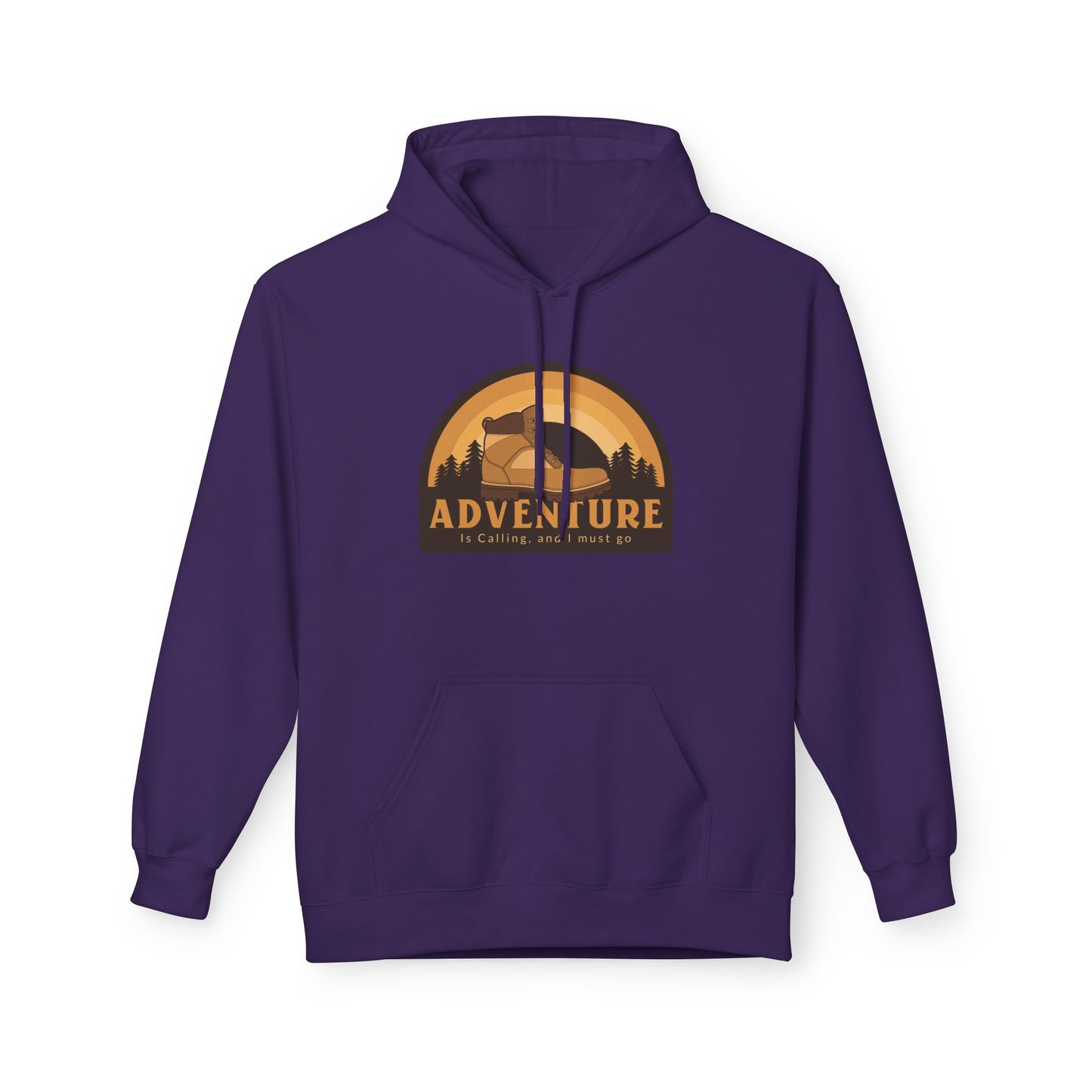 Purple | Adventure Patch' Vintage Outdoor Aesthetic Hoodie