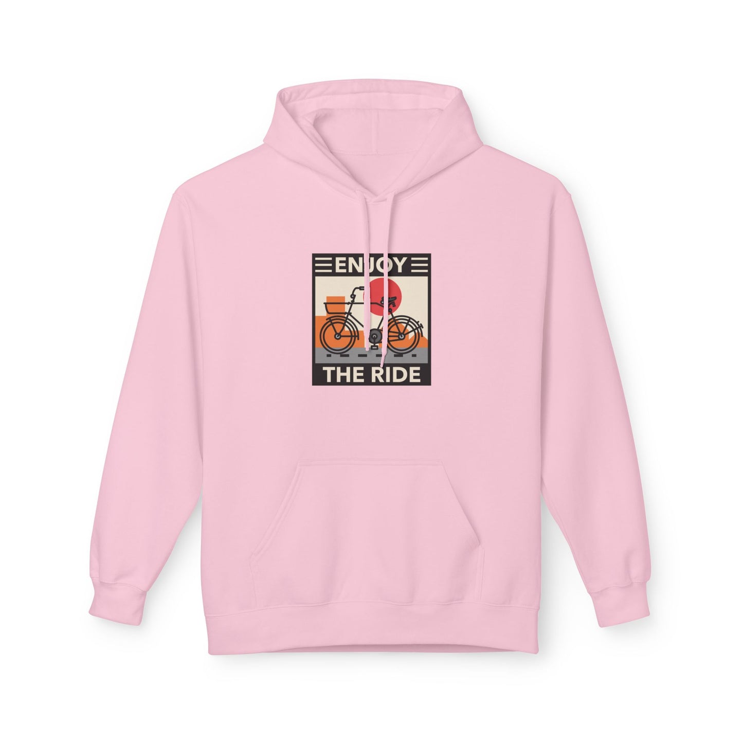 Pink | Enjoy The Ride' Retro Cycling Culture Hoodie