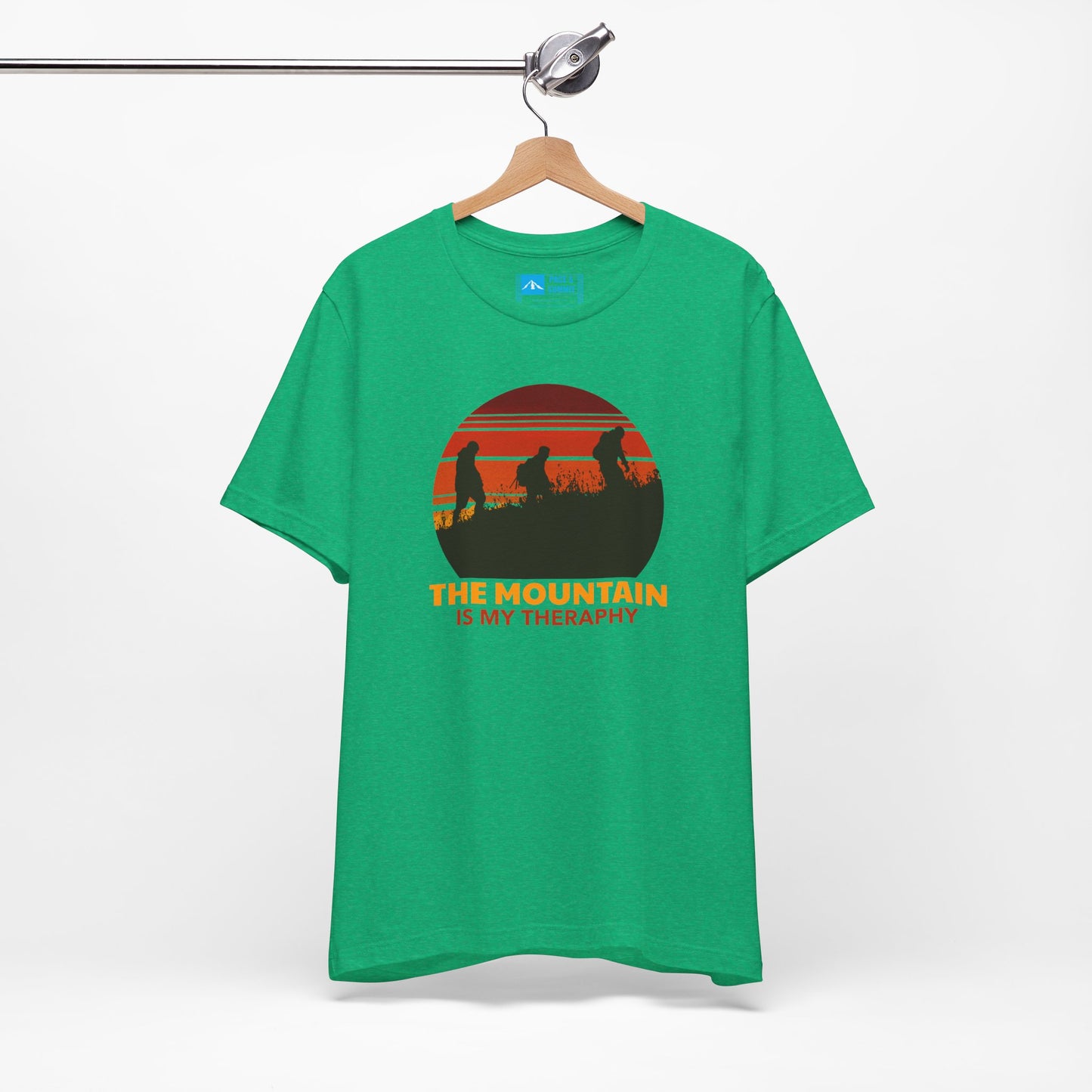 Green | 'The Mountain Is My Therapy' Hiking Tee