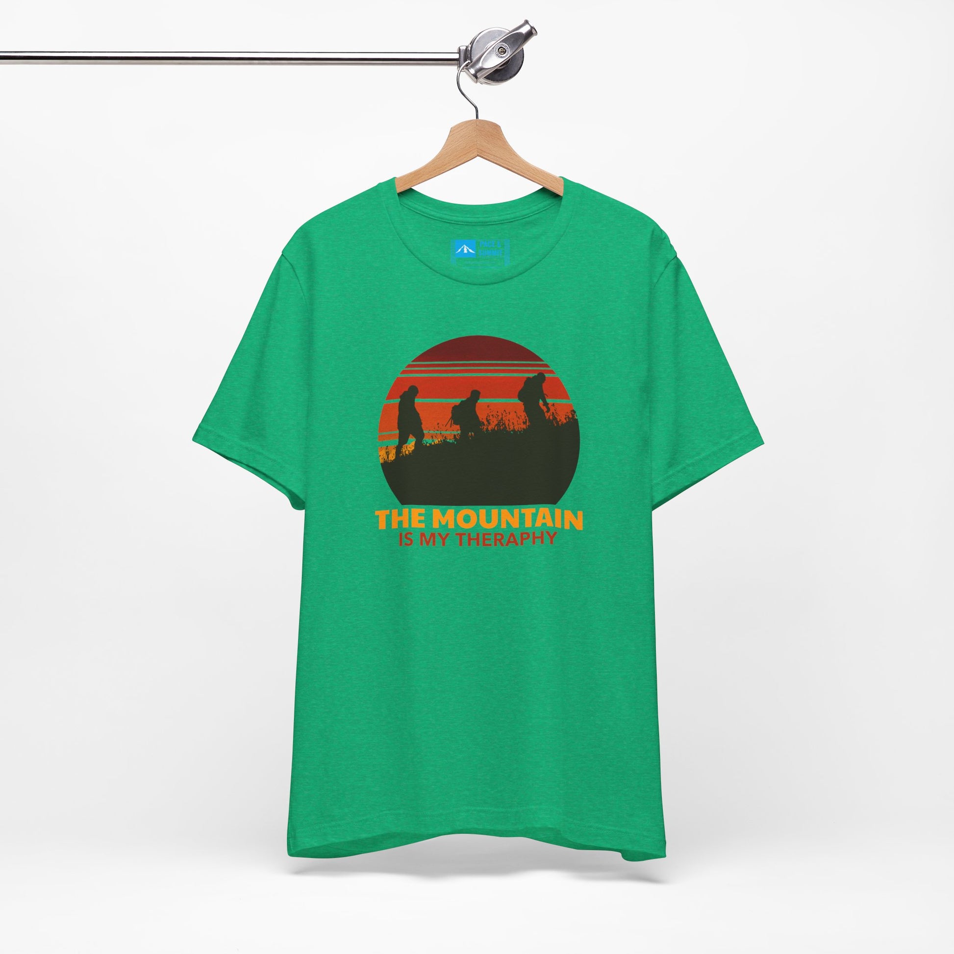 Green | 'The Mountain Is My Therapy' Hiking Tee