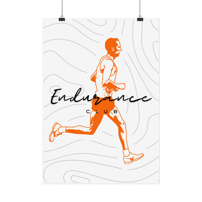16".5 x 23.4 " (A2) | 'Endurance Club' Motivational Running Wall Art Poster