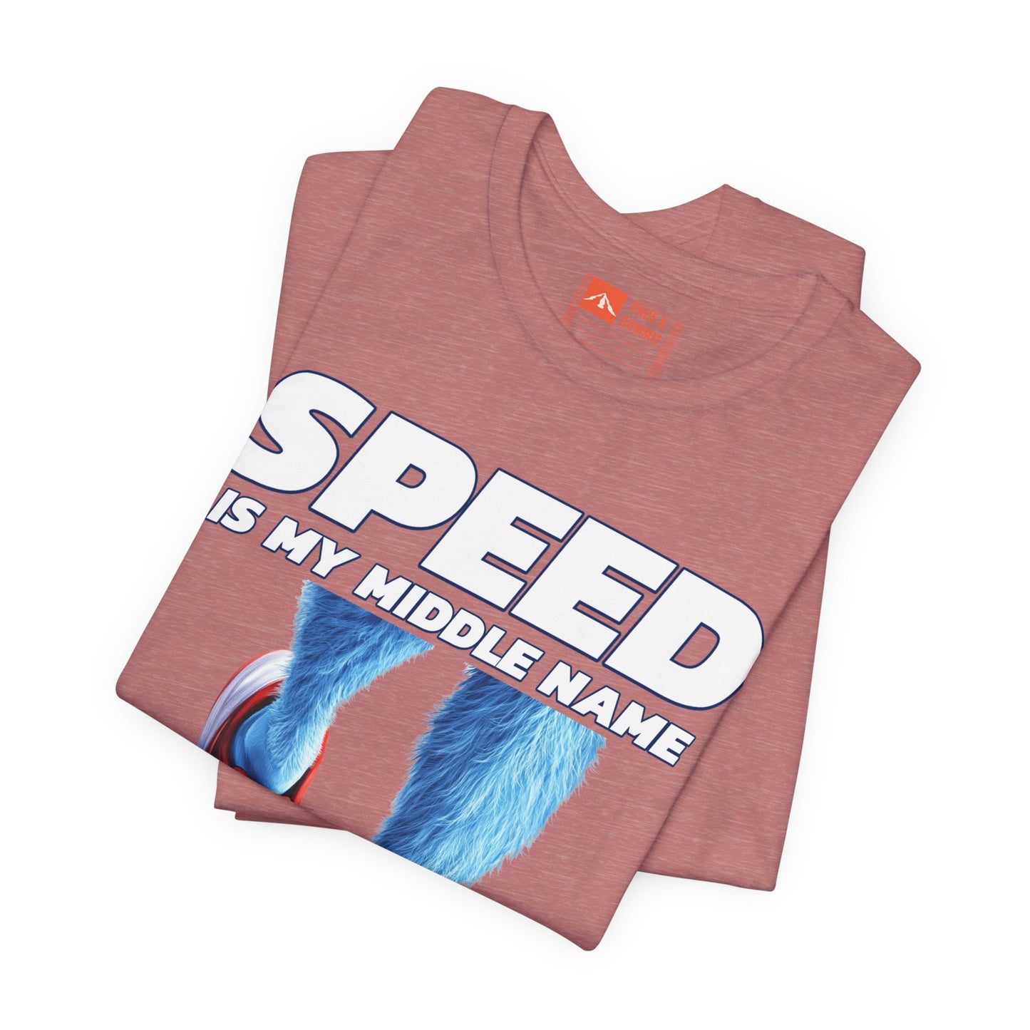 Rose Gold | 'Speed Is My Middle Name' Funny Running Tee