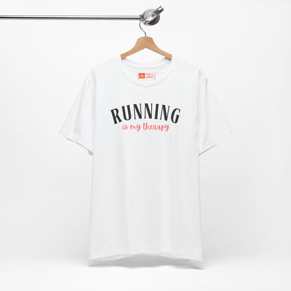 'Running Is My Therapy' Tee - Funny Runner Graphic Shirt & Jogging Gift