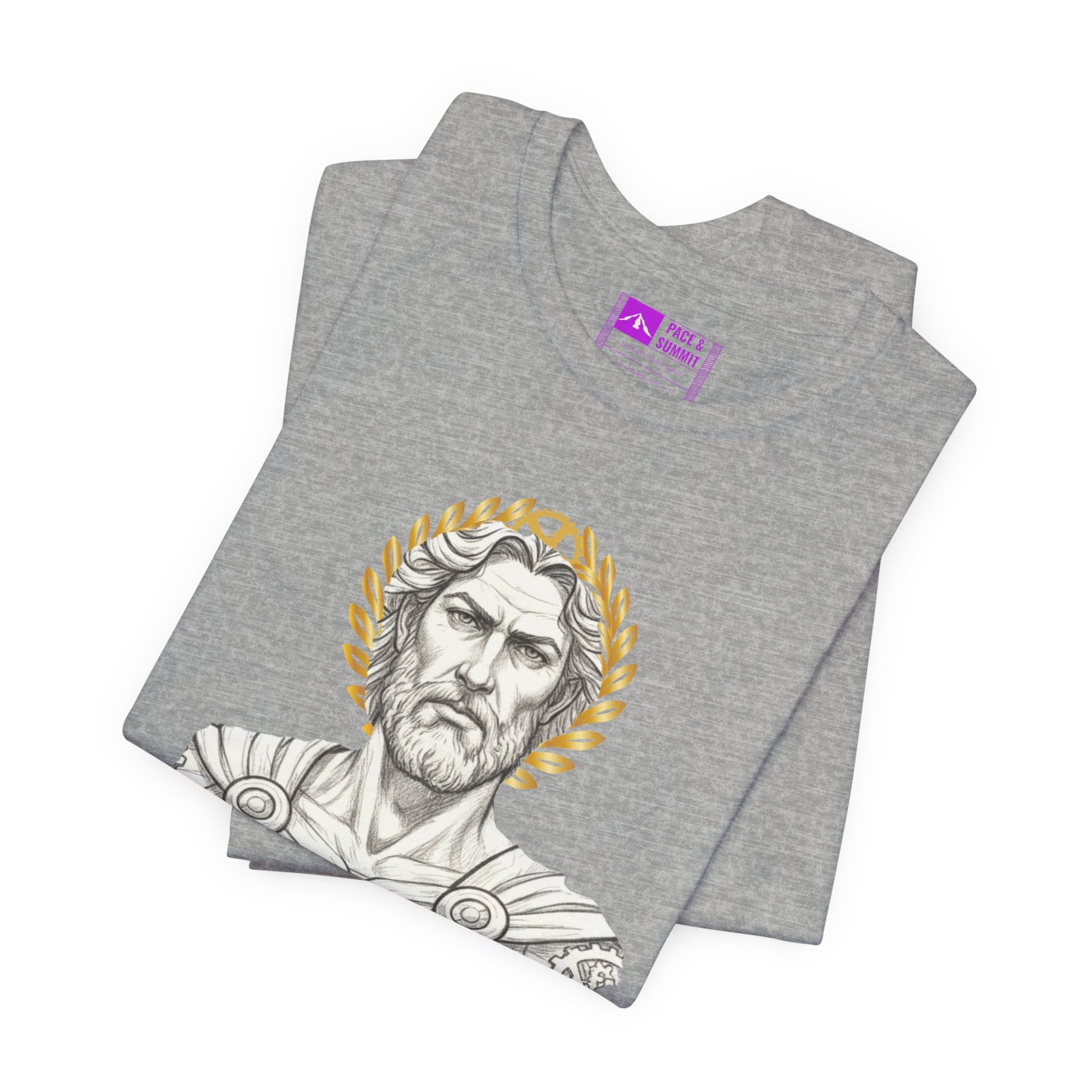 Gray | 'Pedalus Roman Warrior' Vintage Gladiator Graphic Tee