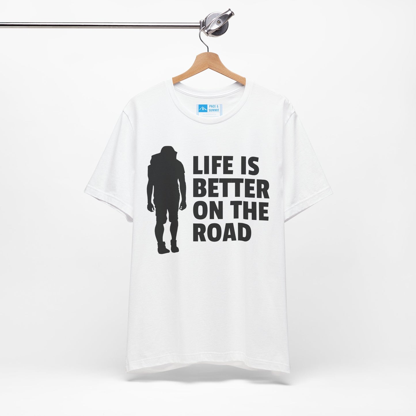 White | 'Life Is Better On The Road' Adventure Travel Graphic Tee