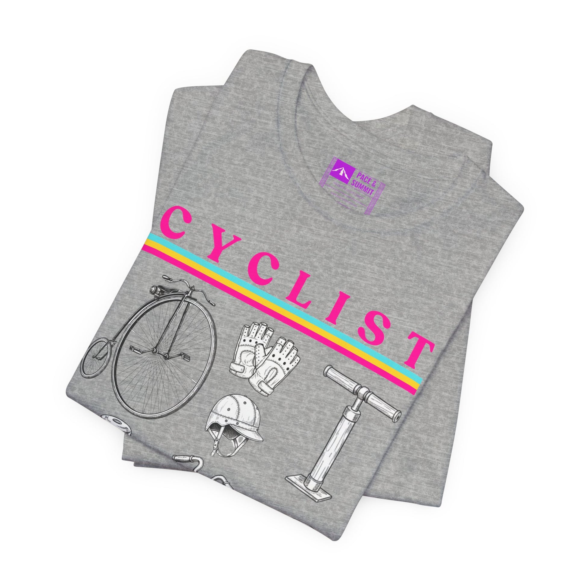 Gray | 'Vintage Parts' Mechanical Cycling Graphic Tee