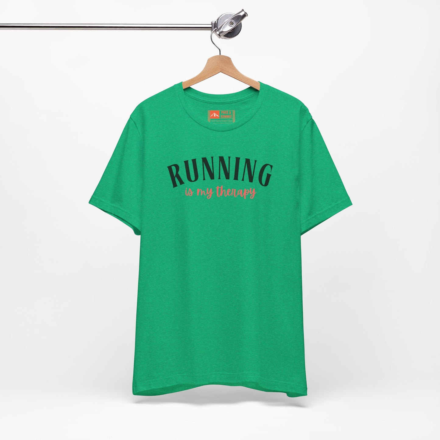 'Running Is My Therapy' Tee - Funny Runner Graphic Shirt & Jogging Gift