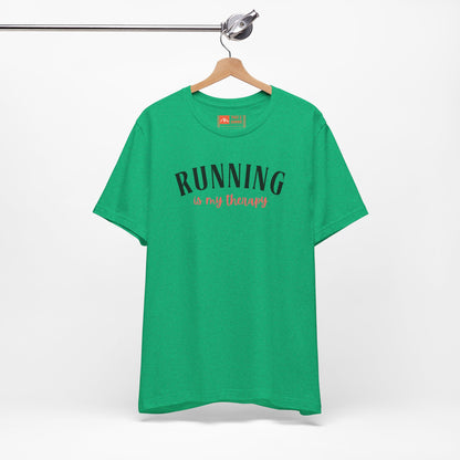 'Running Is My Therapy' Tee - Funny Runner Graphic Shirt & Jogging Gift