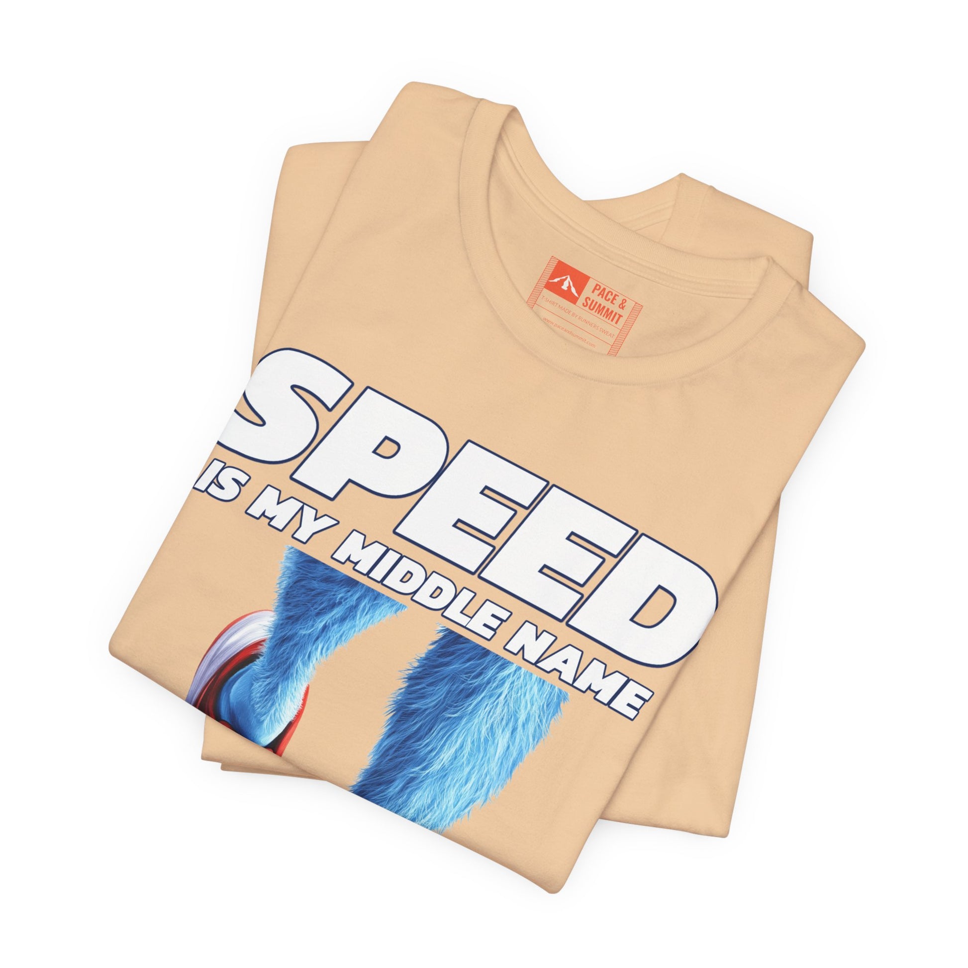 Sand | 'Speed Is My Middle Name' Funny Running Tee
