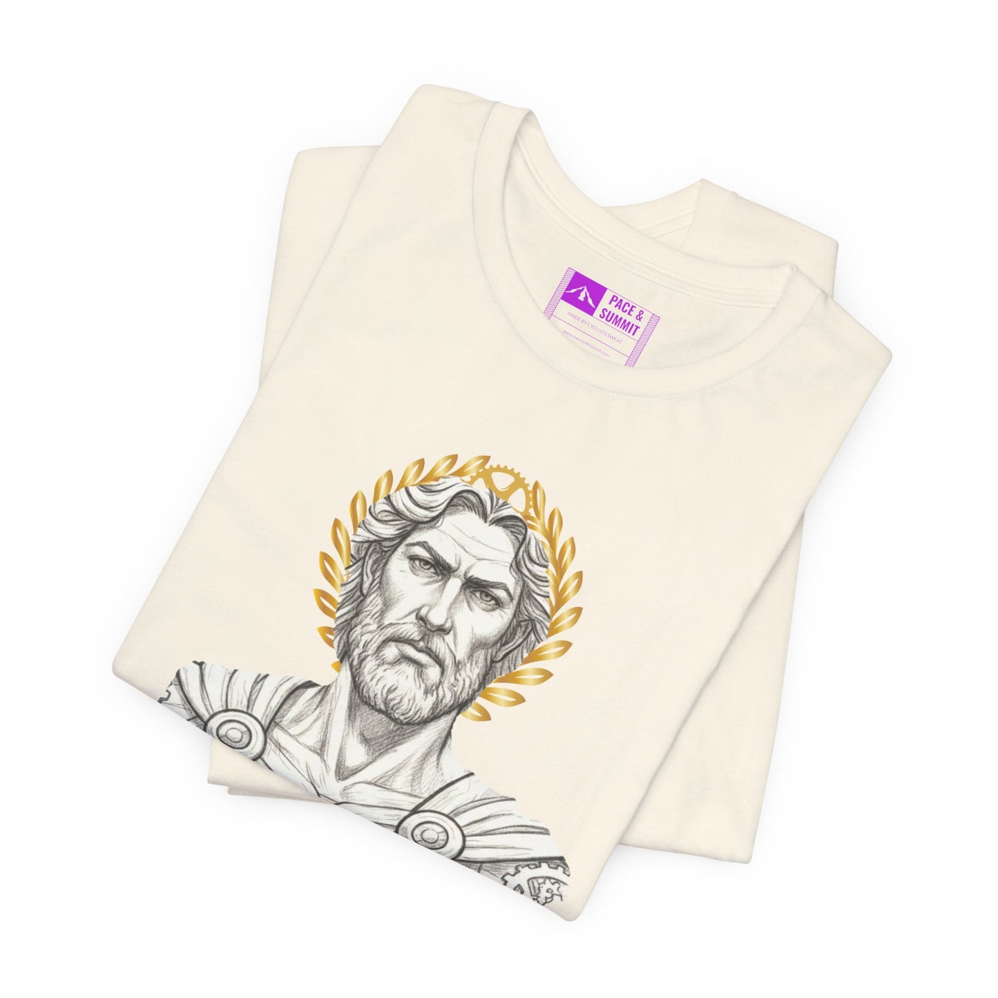 Natural  | 'Pedalus Roman Warrior' Vintage Gladiator Graphic Tee