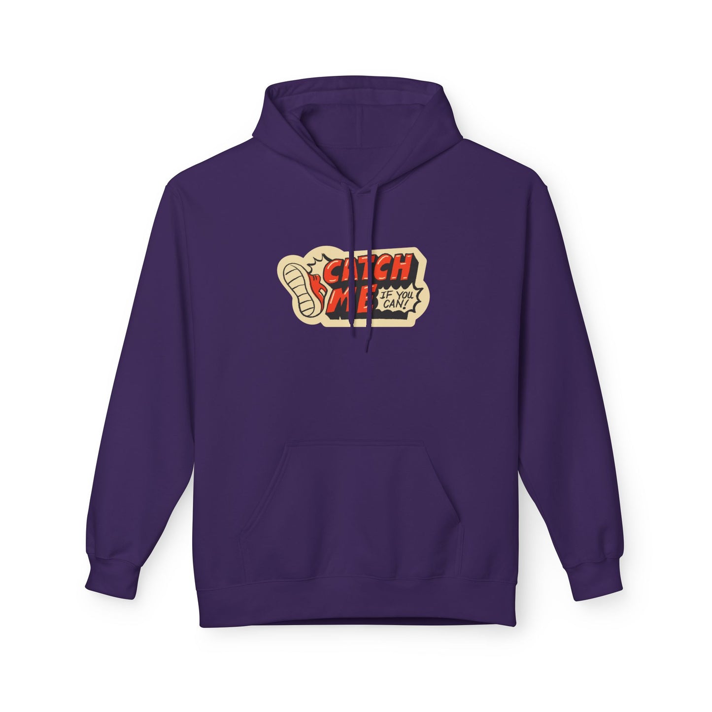 Purple | 'Catch Me If You Can' Retro Slogan Fashion Hoodie