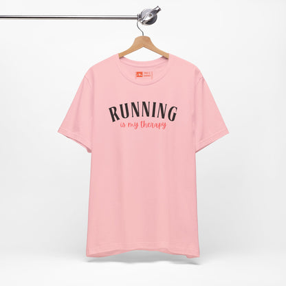 'Running Is My Therapy' Tee - Funny Runner Graphic Shirt & Jogging Gift