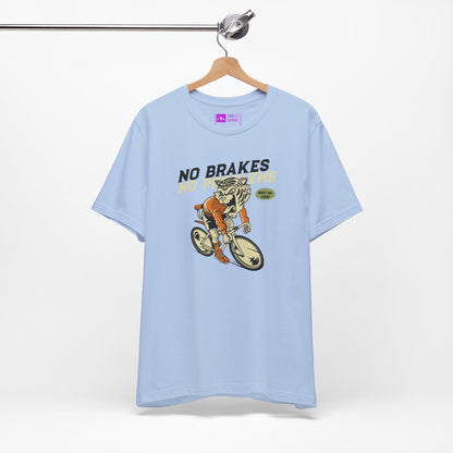 Tropical Blue | 'No Brakes No Problems' Bicycle Graphic Tee