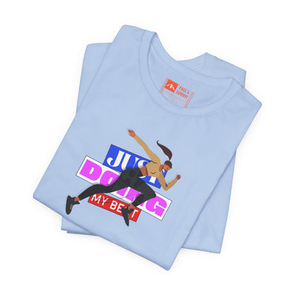 Tropical Blue | 'Just Doing My Best' Runner Graphic Tee