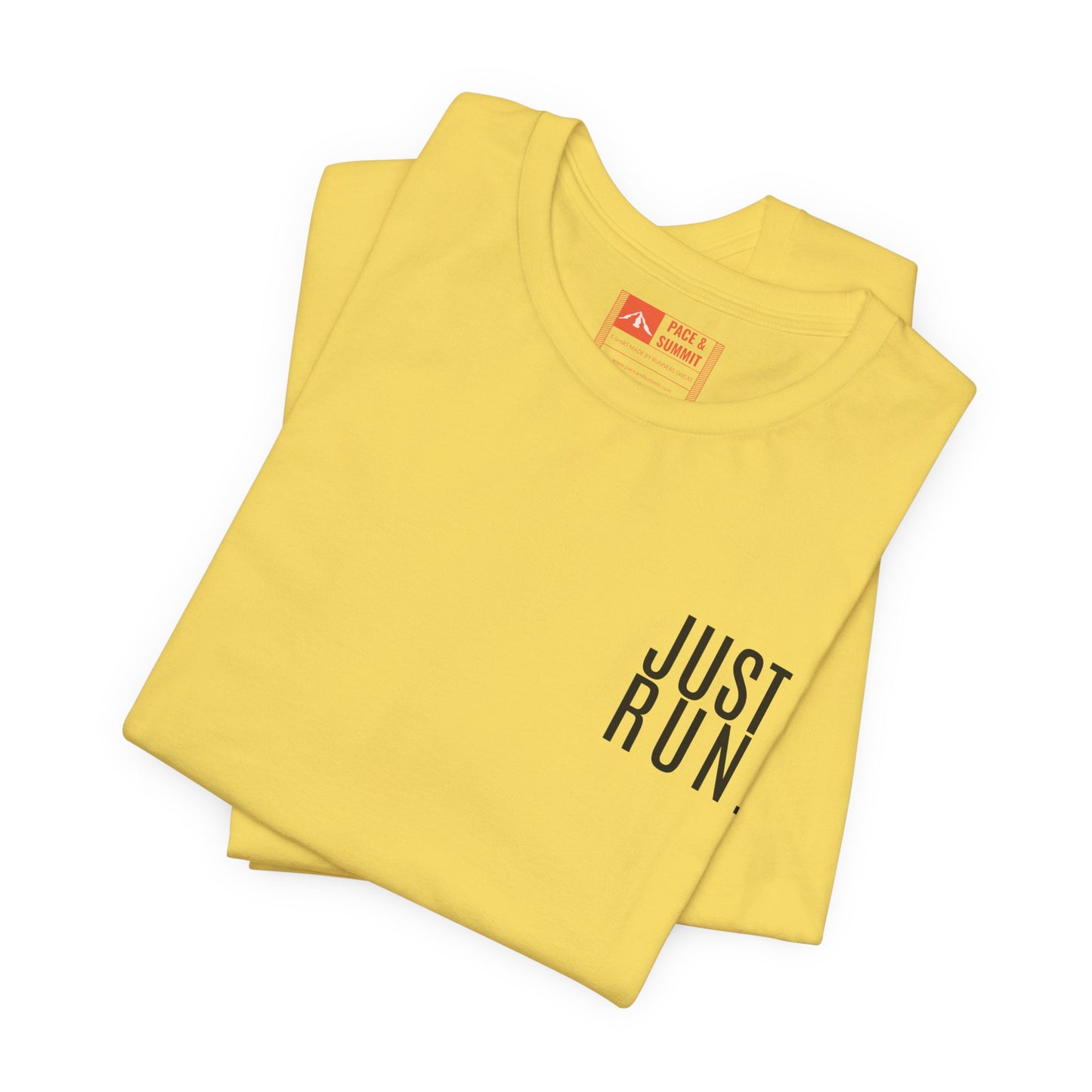 'Just Run' T-Shirt - Minimal Motivational Running Tee & Athletic Workout Top