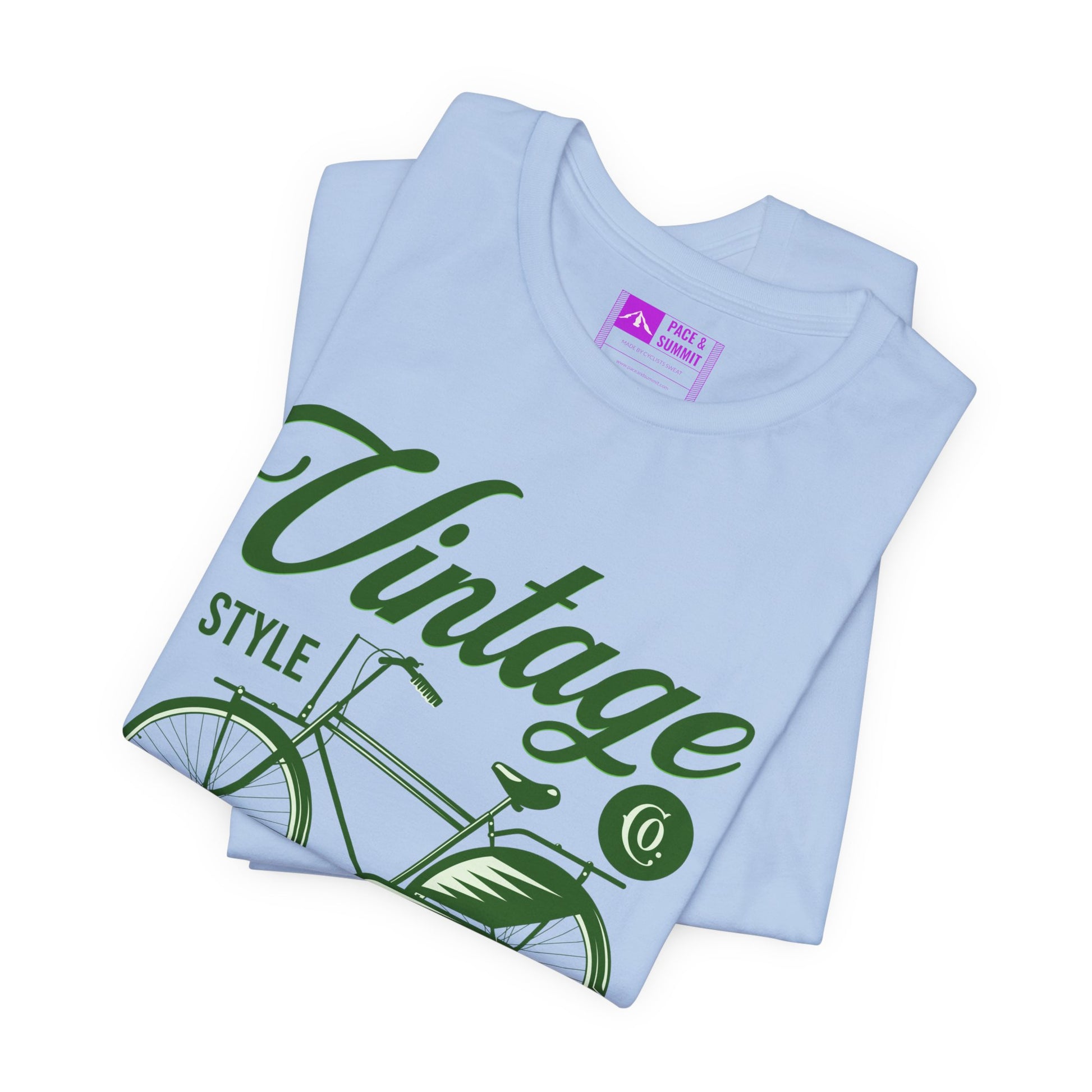 Tropical Blue | 'On The Bike' Vintage Style Retro Bicycle Tee