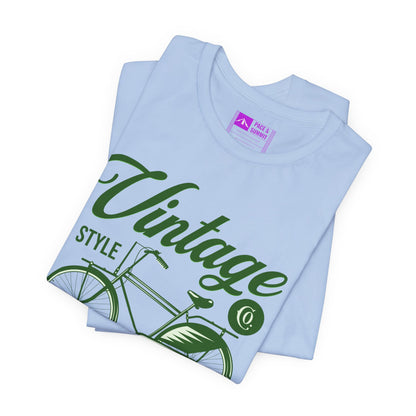 Tropical Blue | 'On The Bike' Vintage Style Retro Bicycle Tee