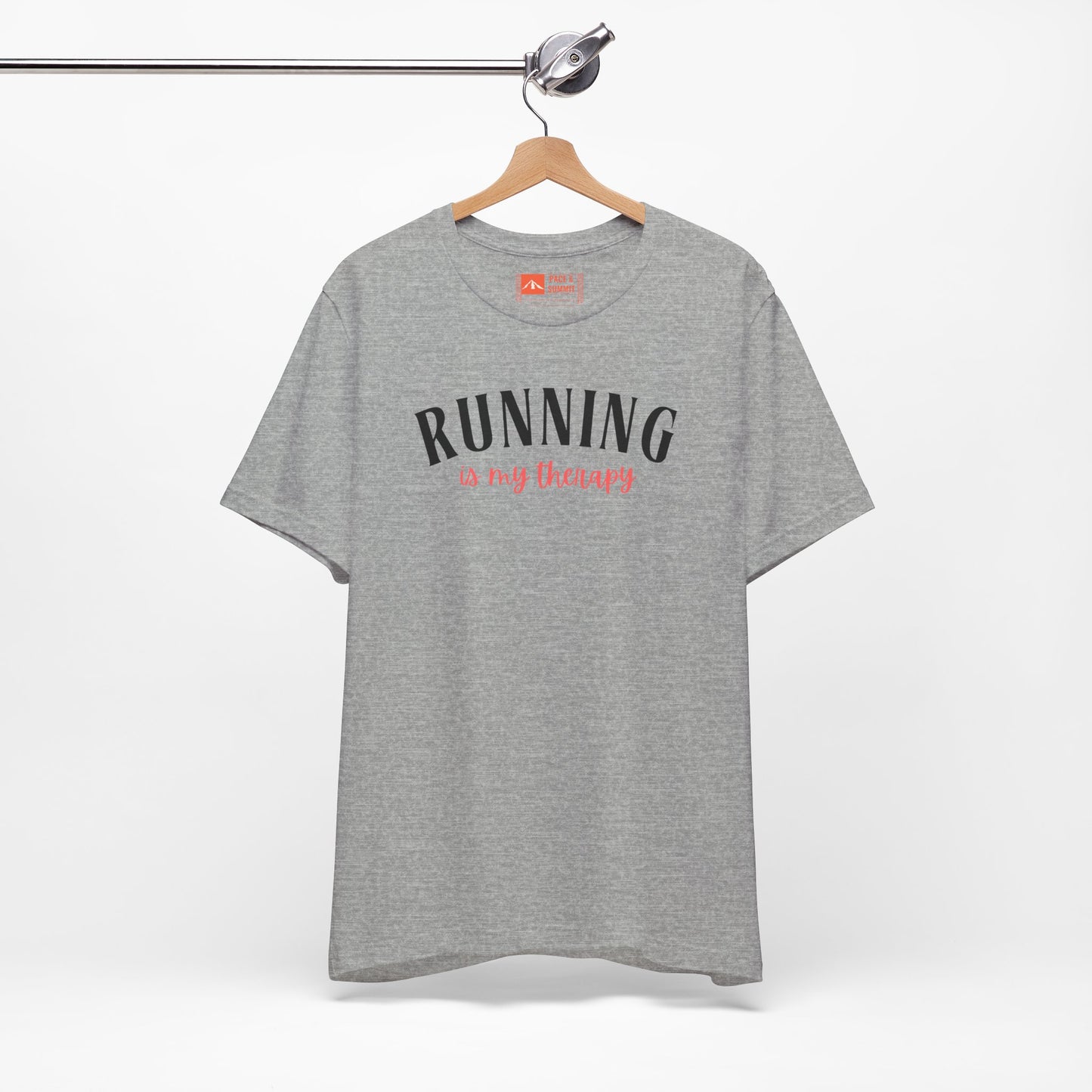 'Running Is My Therapy' Tee - Funny Runner Graphic Shirt & Jogging Gift