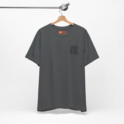 'Just Run' T-Shirt - Minimal Motivational Running Tee & Athletic Workout Top