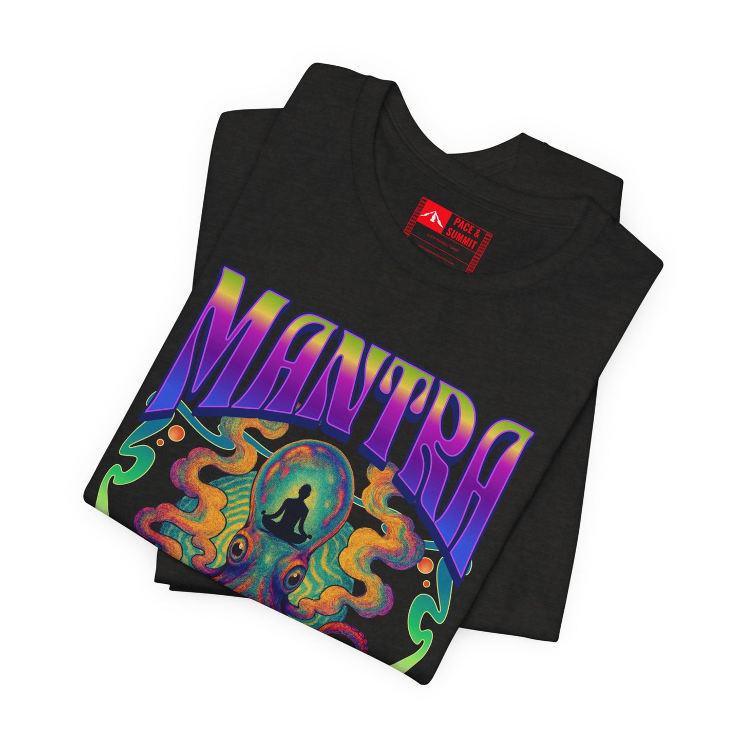 Black | 'Mantra Octopus' Psychedelic Spiritual Graphic Tee