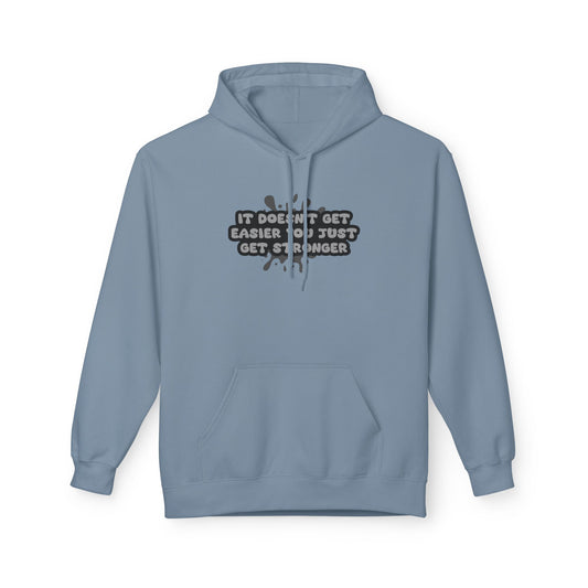 Stone Blue | 'Get Stronger' Motivational Performance Statement Hoodie