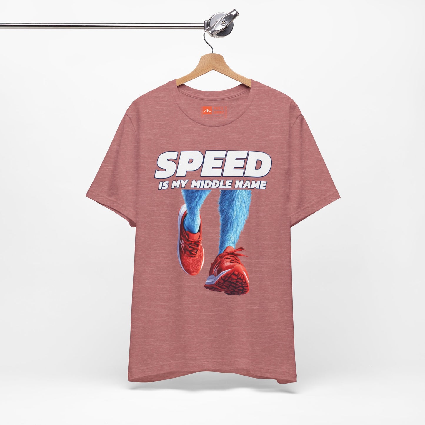 Rose Gold | 'Speed Is My Middle Name' Funny Running Tee