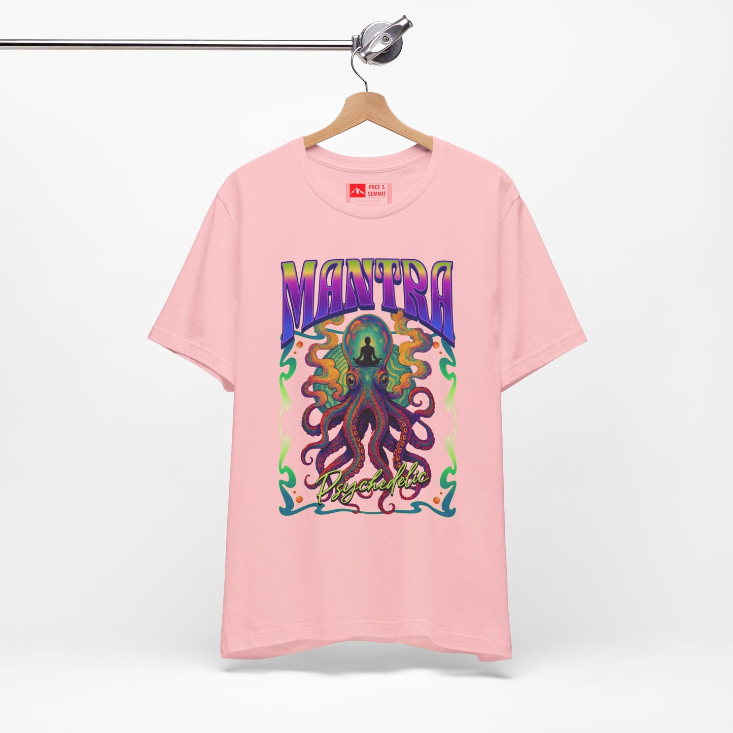 Pink | 'Mantra Octopus' Psychedelic Spiritual Graphic Tee