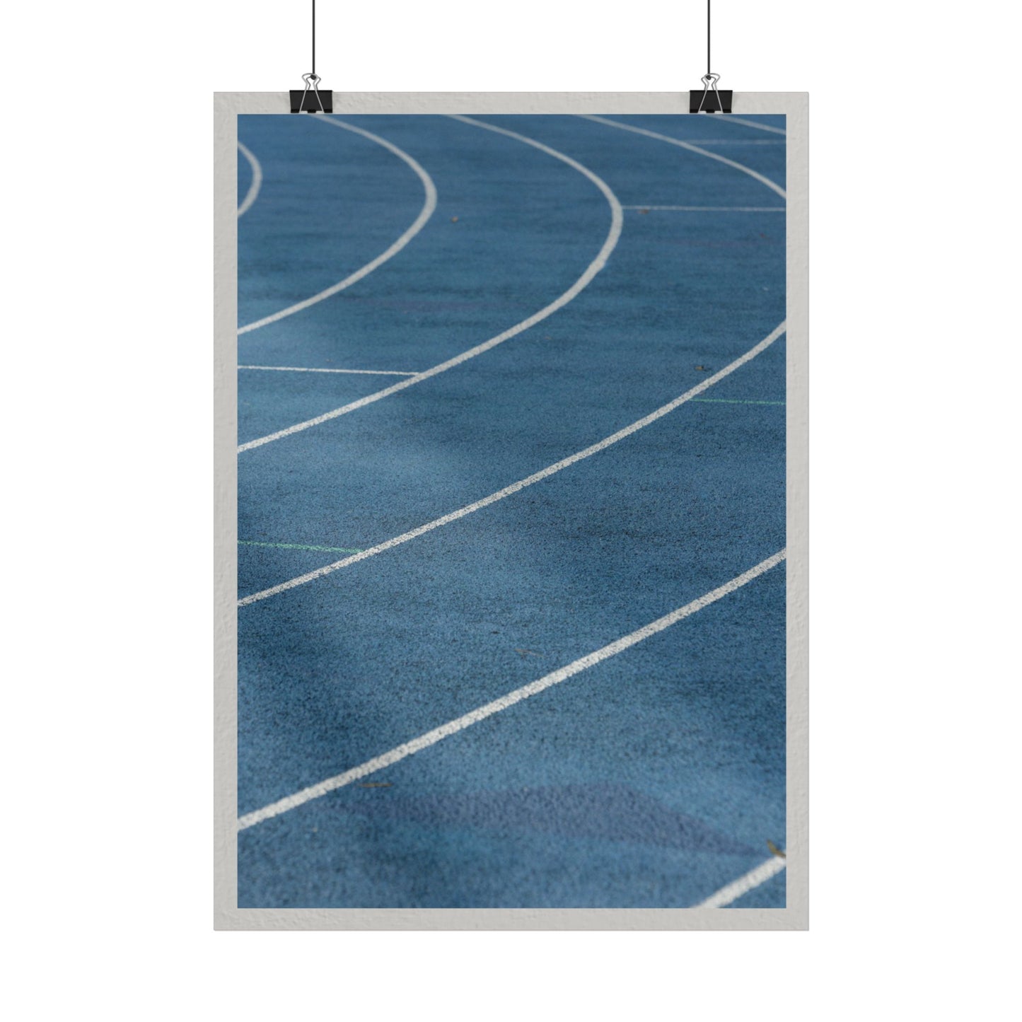 Running Track Poster - Sporty Wall Art for Athletes and Fitness Lovers