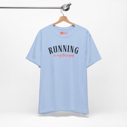 'Running Is My Therapy' Tee - Funny Runner Graphic Shirt & Jogging Gift