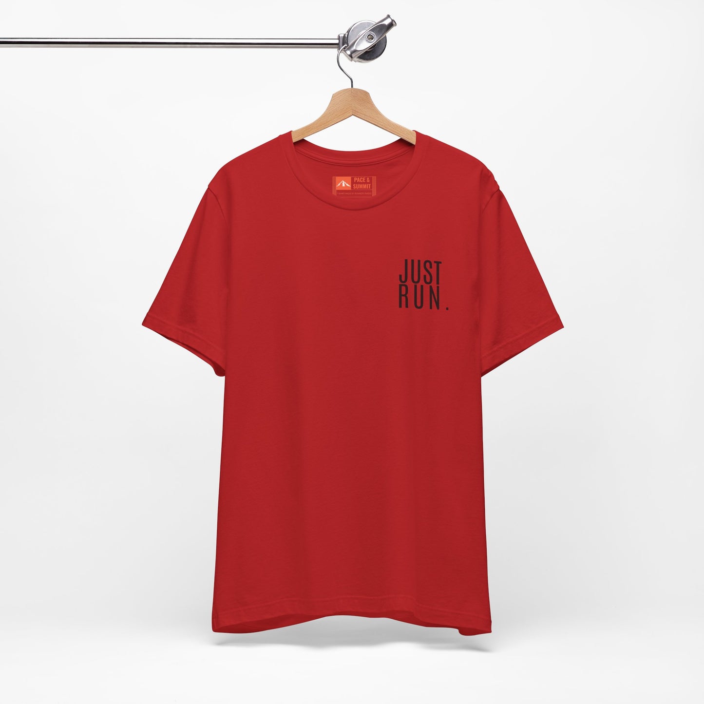 'Just Run' T-Shirt - Minimal Motivational Running Tee & Athletic Workout Top