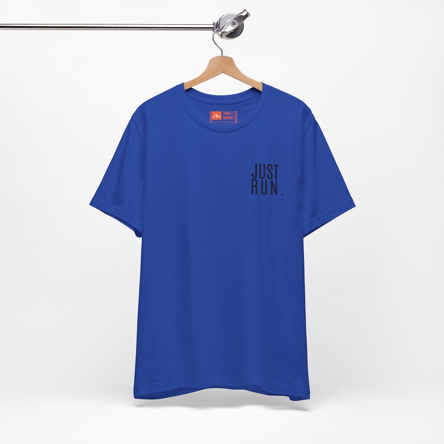 'Just Run' T-Shirt - Minimal Motivational Running Tee & Athletic Workout Top