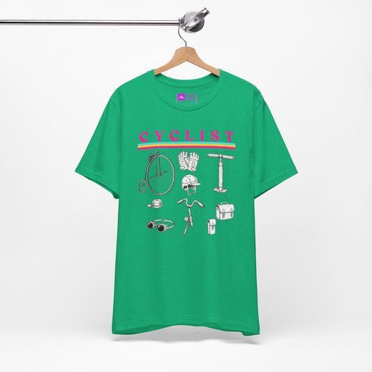 Green | 'Vintage Parts' Mechanical Cycling Graphic Tee