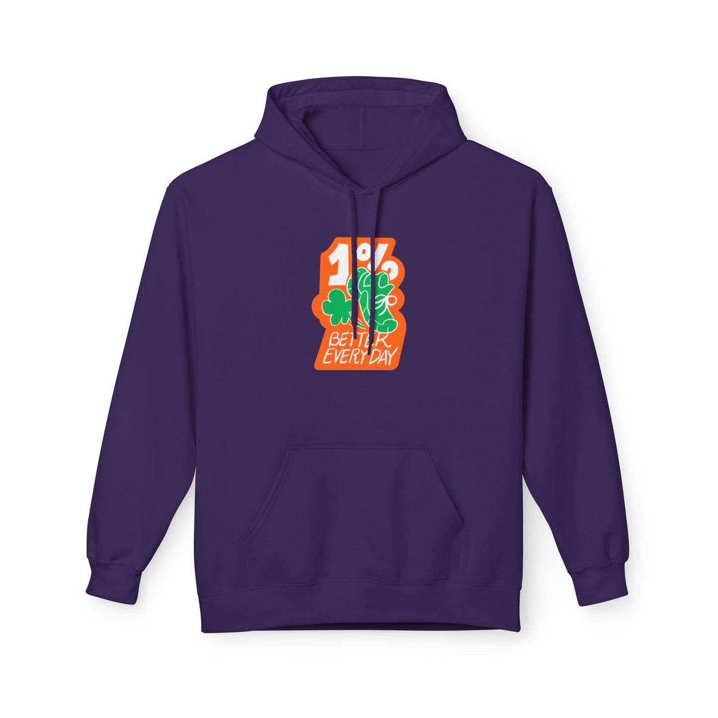 Purple | '1% Better' Ironic Performance Lifestyle Hoodie