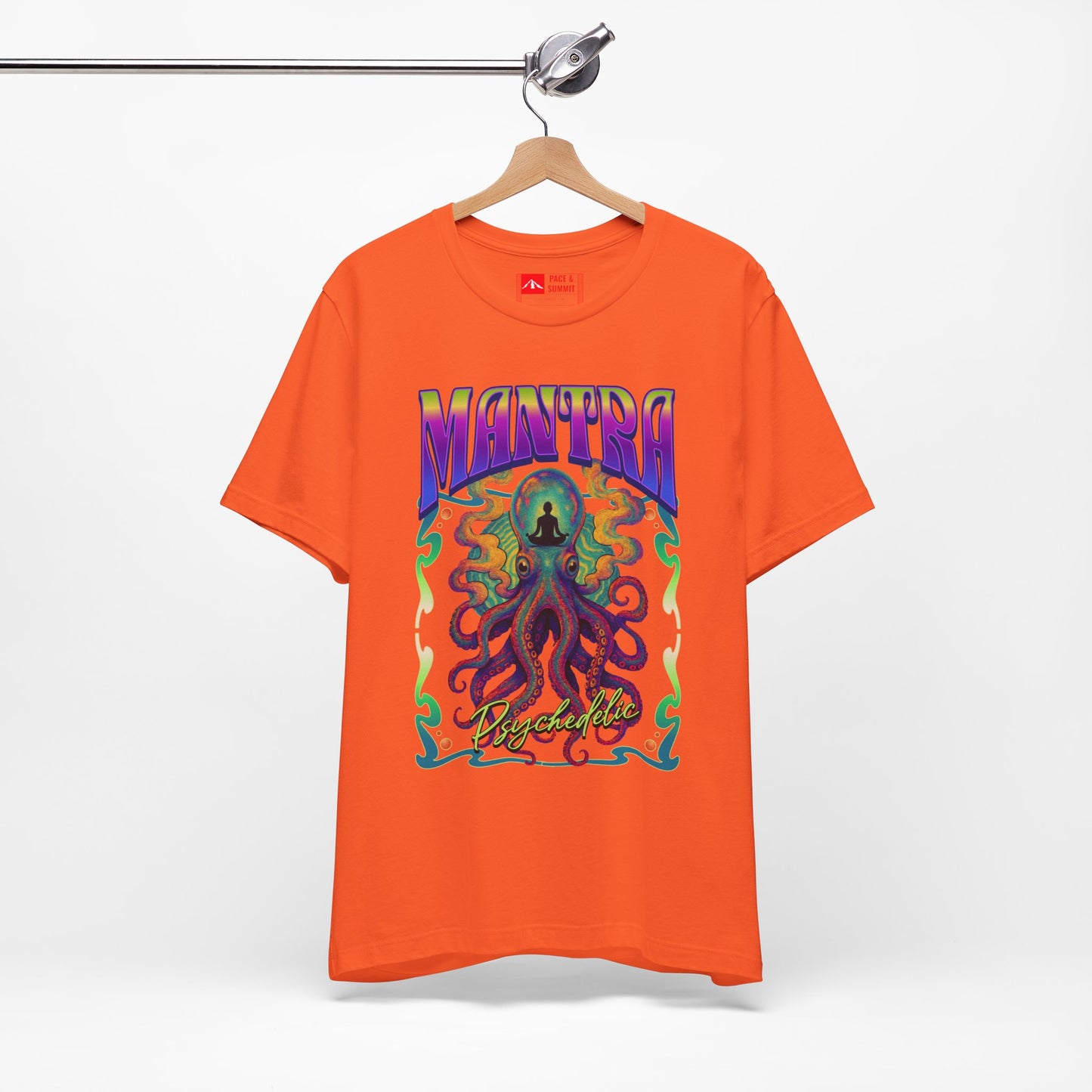 Orange | 'Mantra Octopus' Psychedelic Spiritual Graphic Tee