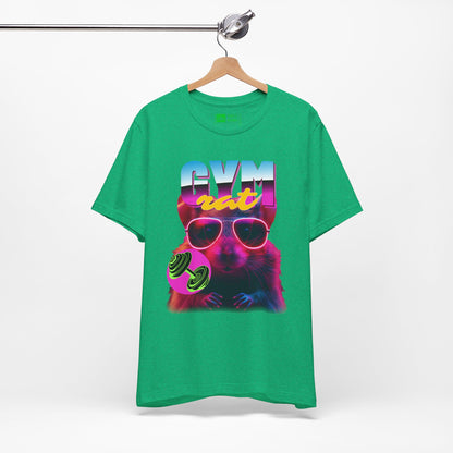Green | 'Gym Rat' Retro Neon Fitness Graphic Tee