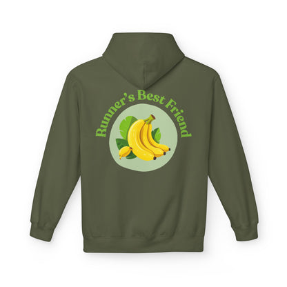 Military Green | 'Runner's Best Friend' Banana Graphic Hoodie