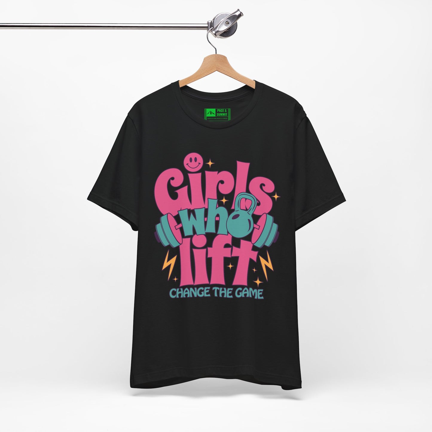 Black | 'Change The Game' Women's Weightlifting Statement Tee