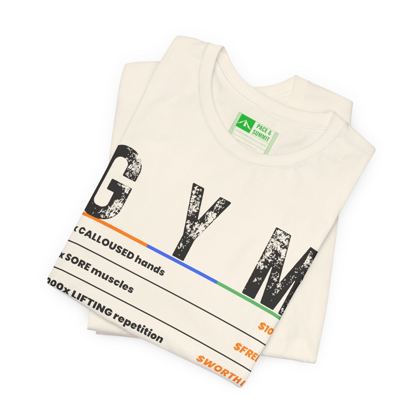 Natural | 'A Price To Pay' Gym Culture Aesthetic Fashion Tee