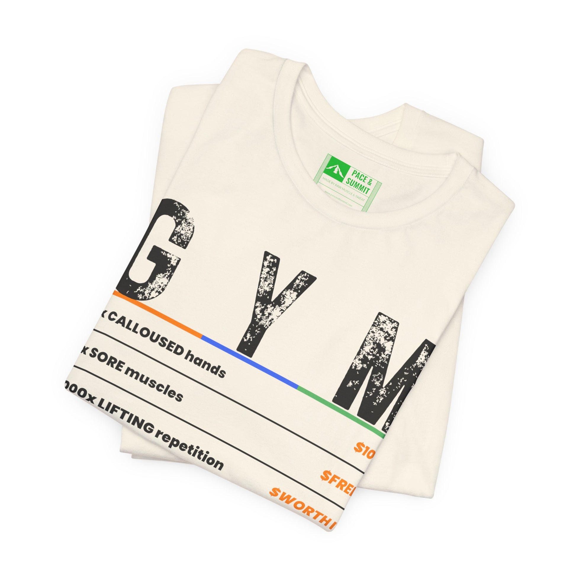 Natural | 'A Price To Pay' Gym Culture Aesthetic Fashion Tee