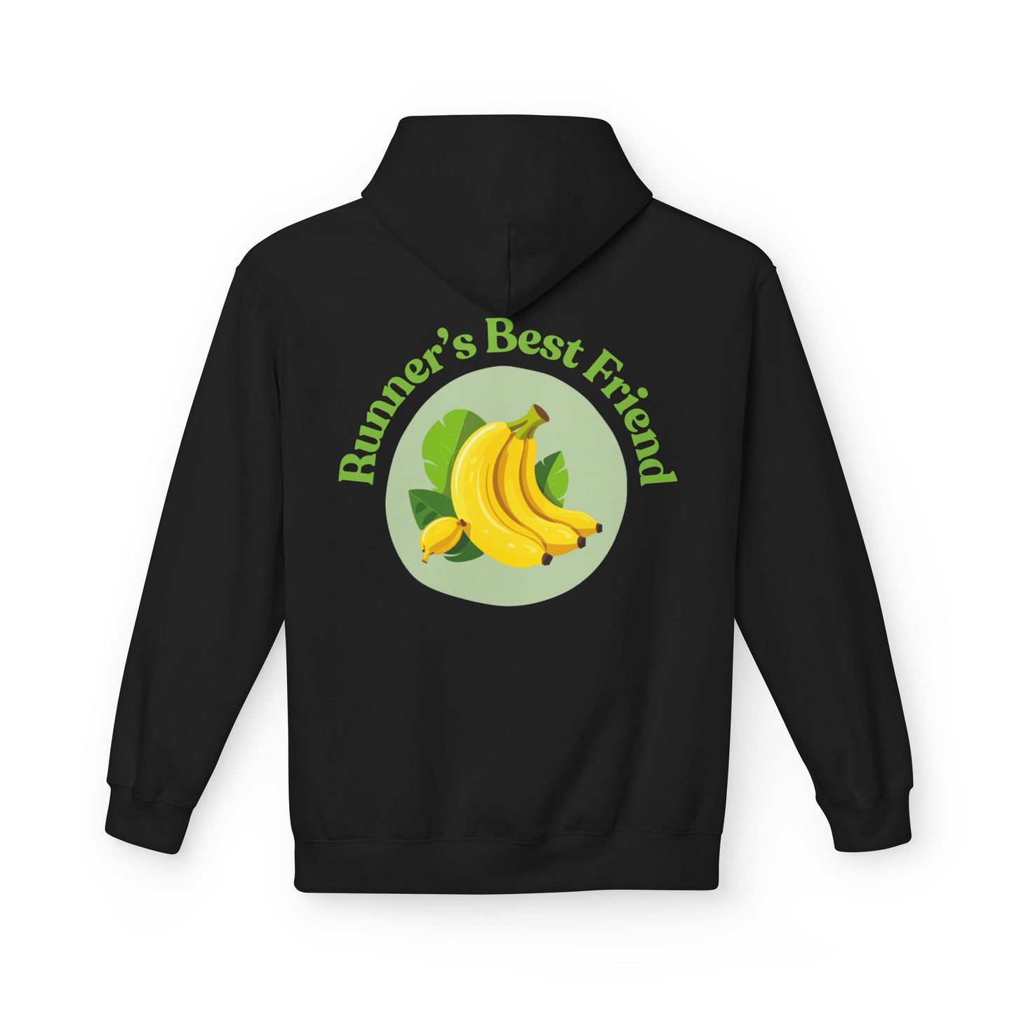 Black | 'Runner's Best Friend' Banana Graphic Hoodie