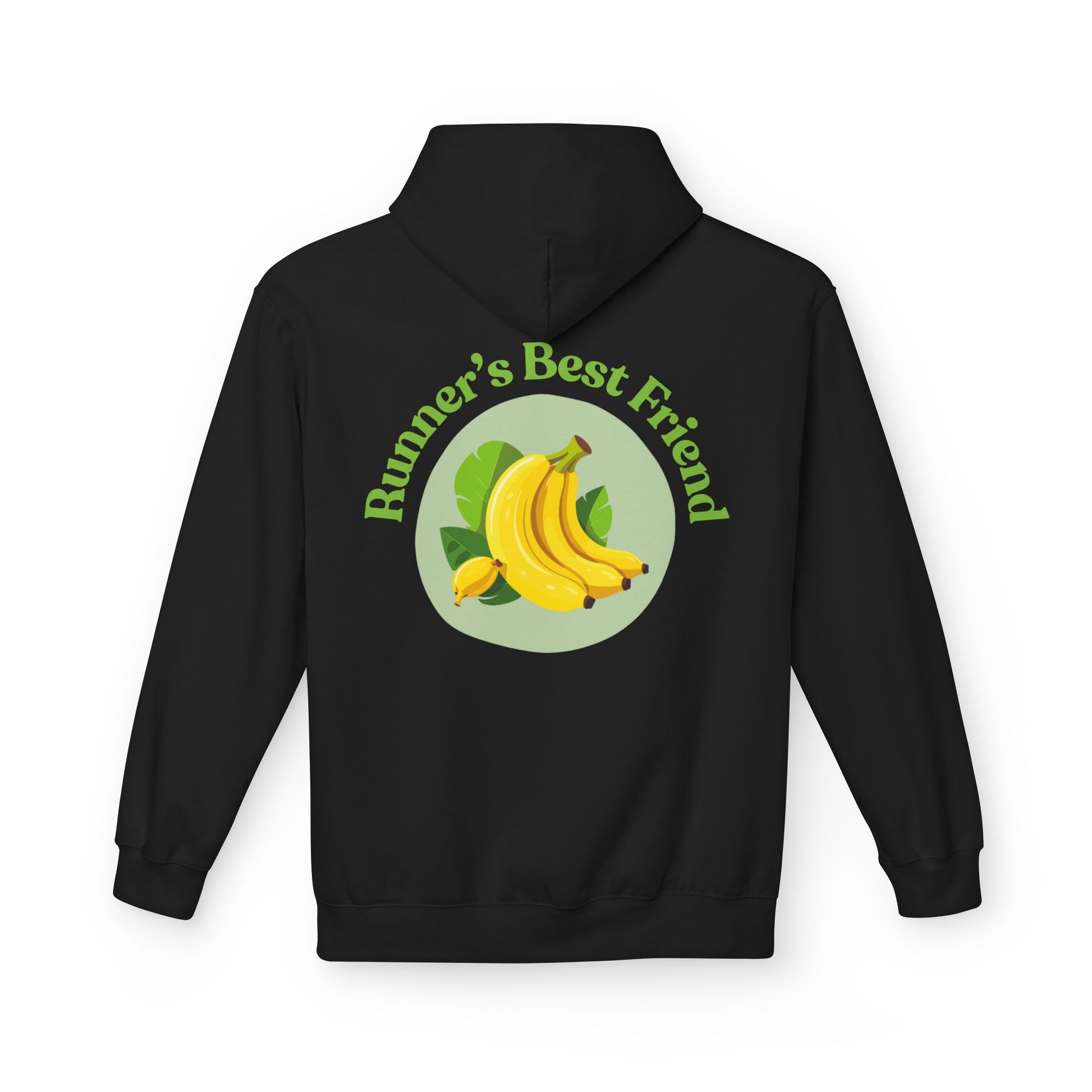 Black | 'Runner's Best Friend' Banana Graphic Hoodie