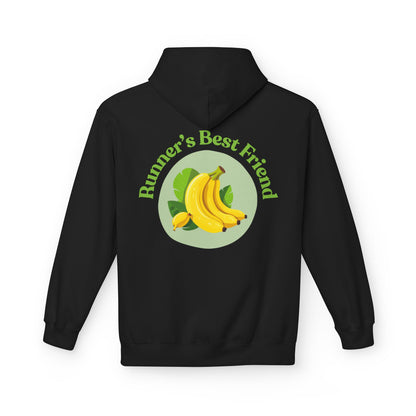 Black | 'Runner's Best Friend' Banana Graphic Hoodie