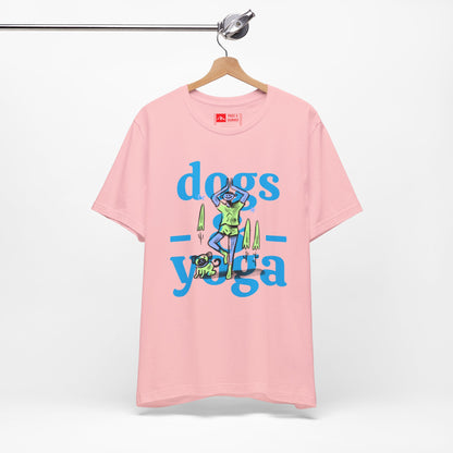 Pink | 'Yoga Dogs' Ironic Fitness Lifestyle Fashion Tee
