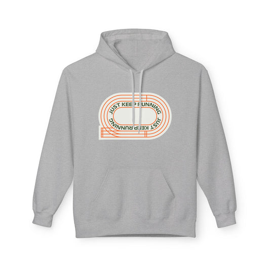 Gray | 'Keep Running' Retro Motivational Track Hoodie