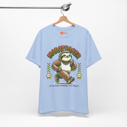 Tropical Blue | 'Marathoner Sloth' Funny Running Graphic Tee